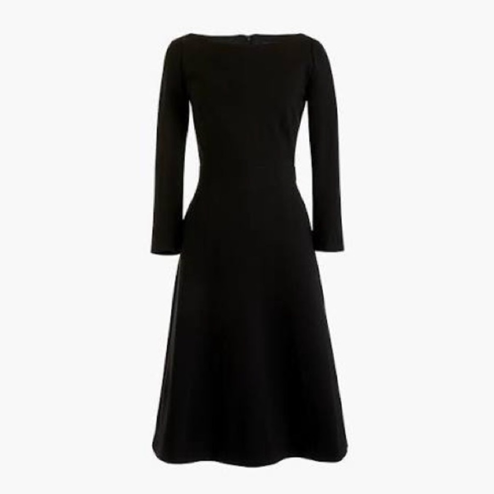J. Crew Fit and Flare Dress in Stretch Ponte, NWT 18